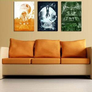 CADRE STAR WARS TRIPTYQUE R2D2