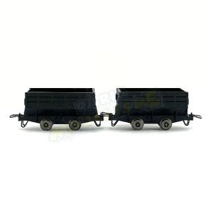 [H0e] : Set de 2 wagonnets à charbon – MINITRAINS 5106
