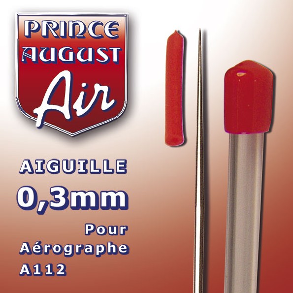 Aiguille 0.3 mm pour aĆ©rographe A112 – PRINCE AUGUST AA103 ā Image 2